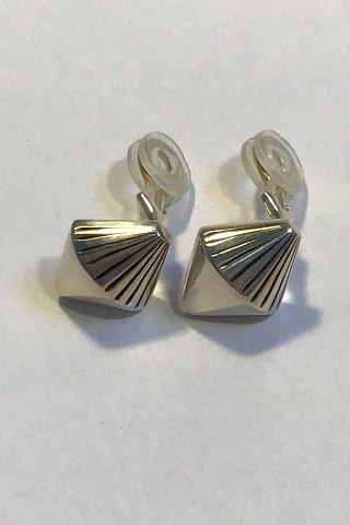 Georg Jensen Sterling Silver Ear Rings No 112