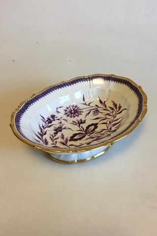 Bing & Grondahl Art Nouveau Oval Bowl on foot