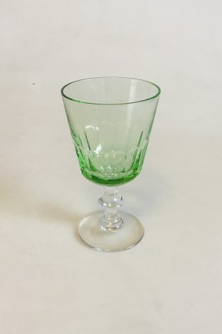 Holmegaard Christian VIII White Wine Glas with light green cuppa