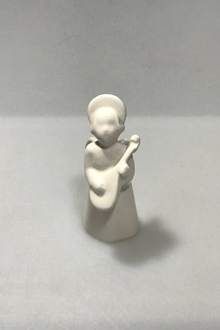 Royal Copenhagen Blanc de Chine figurine Angel with mandolin