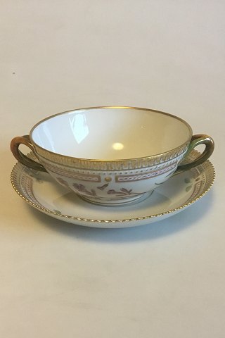 Royal Copenhagen Flora Danica Bouillon Cup with saucer No 20/3612