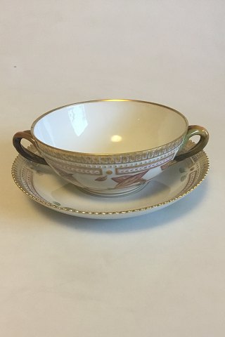 Royal Copenhagen Flora Danica Bouillon Cup with saucer No 20/3612