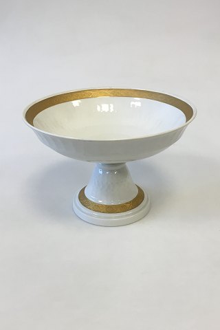 Royal Copenhagen Gold Fan Footed Bowl No 11549