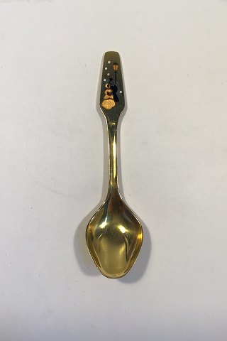 Meka Sterling Silver Gilt Christmas teaspoon 1975.