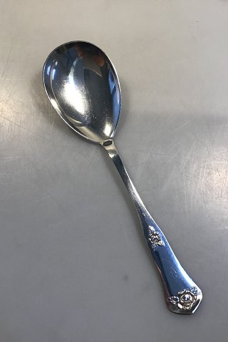 Rosen (The Rose) Silver Serving Spoon  W. & S. Sørensen