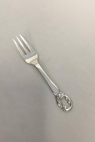 Pierced Silver plated Cake Fork Københavns Ske-Fabrik