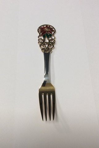 Anton Michelsen Christmas Fork 1925. Gilded Sterling Silver