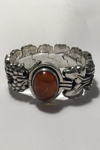 Georg Jensen Sterling Silver Bracelet No 30 Amber Paris