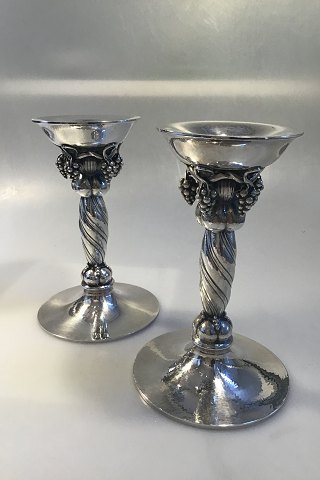 Georg Jensen Sterling Silver "Grape" Candlestick No 263B, large