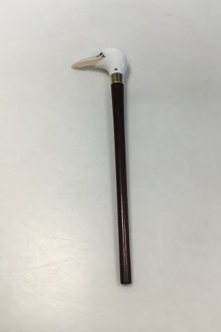 Royal Copenhagen Porcelain Walking Stick Handle made as a bird