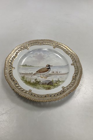 Royal Copenhagen Flora Danica Bird Luncheon Plate No 20/3554 with Pierced Border