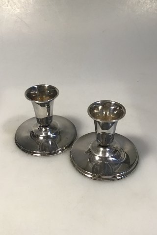 Danish Silver Candlesticks, H Fischer(2)