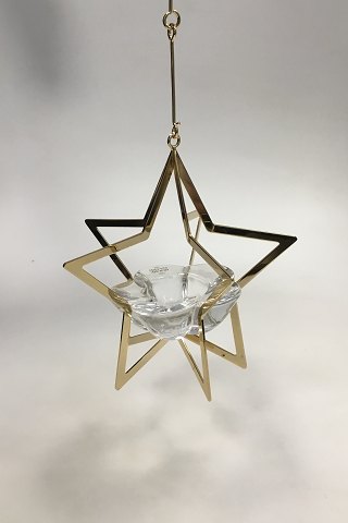 Holmegaard Golden Christmas Tealight Holder - Star 2007