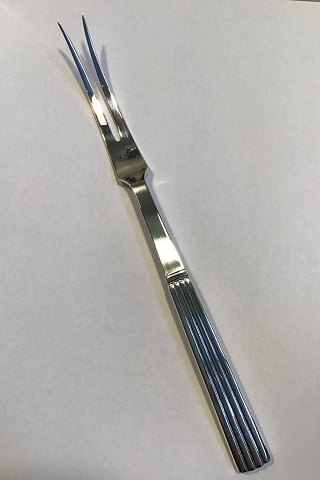 Georg Jensen Sterling Silver Bernadotte Meat Fork No. 142 (All Silver)