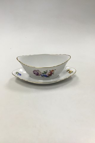 Royal Copenhagen Saxon Flower Light Sauce Boat No. 1651