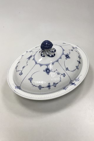 Royal Copenhagen Blue Fluted Plain Oval Lidded Bowl No 280