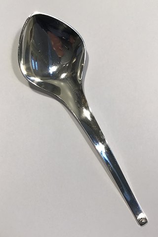 Hans Hansen Sterling Silver Linje Serving Spoon, large