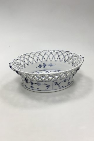 Royal Copenhagen Blue Fluted Full Lace Fruit Bowl No 1055