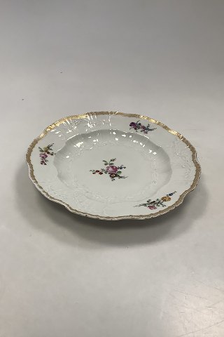 Antique Royal Copenhagen Saxon Flower, Full Dinner Plate