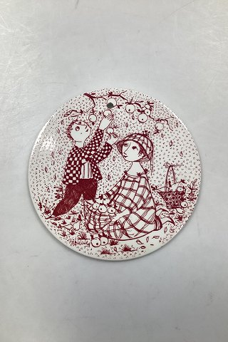 Bjørn Wiinblad: Red October plate from Nymølle - PARADIS