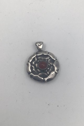 Georg Jensen Sterling Silver Pendant No 238 Pendant of the month G July 
Carnelian