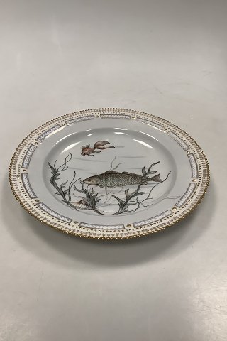 Royal Copenhagen Private Painted Flora Danica Fish Plate No 3549