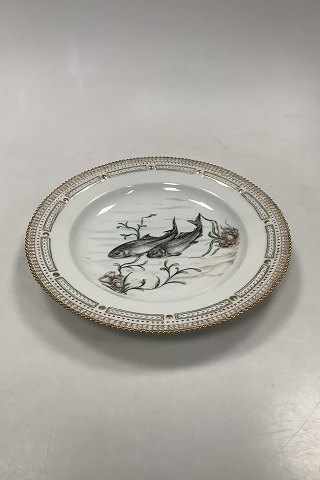 Royal Copenhagen Private Painted Flora Danica Fish Plate No 3549