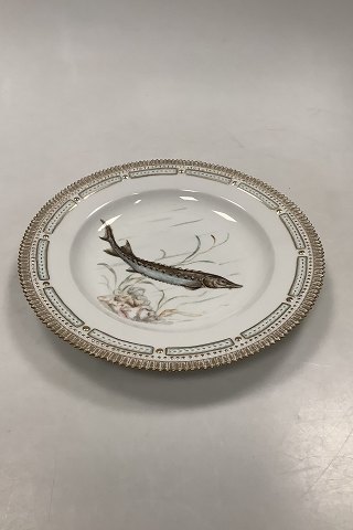 Royal Copenhagen Private Painted Flora Danica Fish Plate No 3549