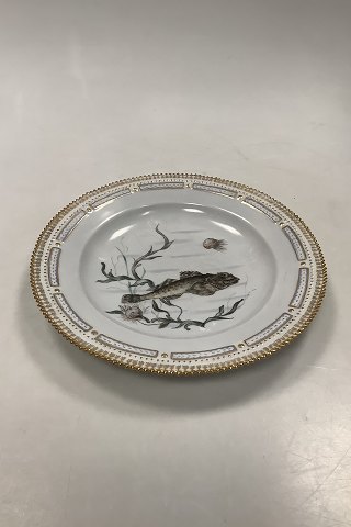 Royal Copenhagen Private Painted Flora Danica Fish Plate No 3549