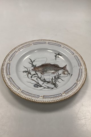 Royal Copenhagen Private Painted Flora Danica Fish Plate No 3549