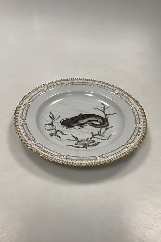 Royal Copenhagen Private Painted Flora Danica Fish Plate No 3549