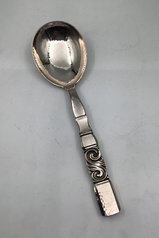 Georg Jensen Sterling Silver Scroll Serving Spoon No 113