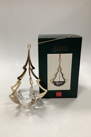 Holmegaard Golden Christmas Candle Holder - Christmas Tree 2006