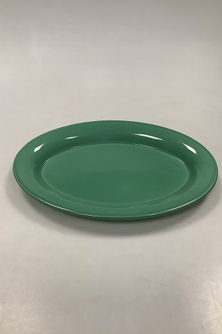 Royal Copenhagen Ursula Oval Plate in Dark Green No. 621