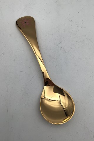 Georg Jensen Annual Spoon 1988 Gilt Sterling Silver with enamel.