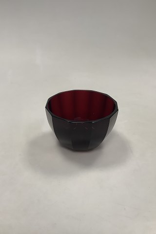 Ruby Red Glass Sugar bowl Danish