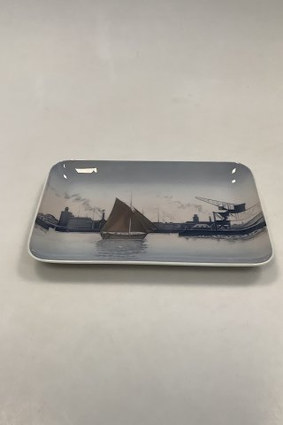 Bing and Grondahl Oblong Tray Turborg Harbour No 1301 / 6581