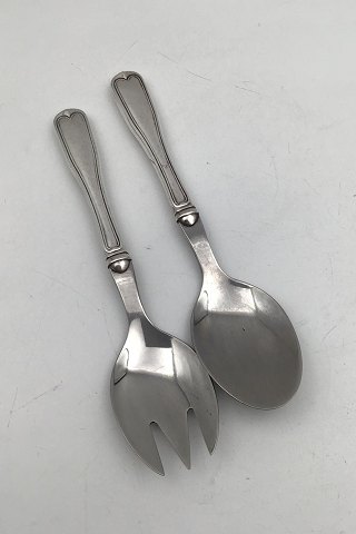 Frigast Silver / Steel Gammel Riflet Salad Set