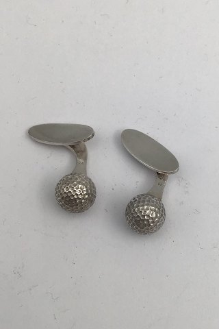 Georg Jensen Sterling Silver Cuff Links No. 132 (Golf ball)