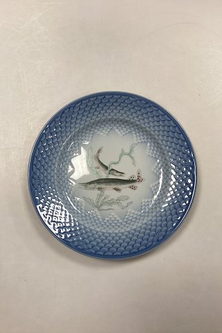 Bing and Grøndahl Blue Tone Fish Plate Motif 4 Pike No. 716