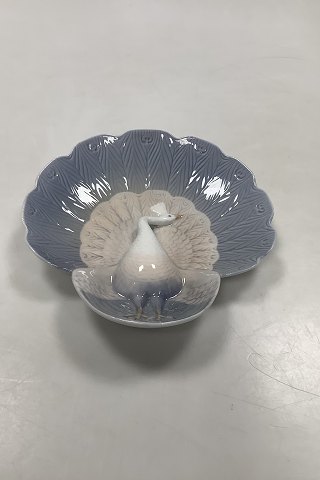 Royal Copenhagen Art Nouveau Peacock Bowl 390/21