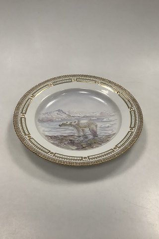 Royal Copenhagen Flora Danica Animal/ Game Dinner Plate No 239/3549 Polar Bear