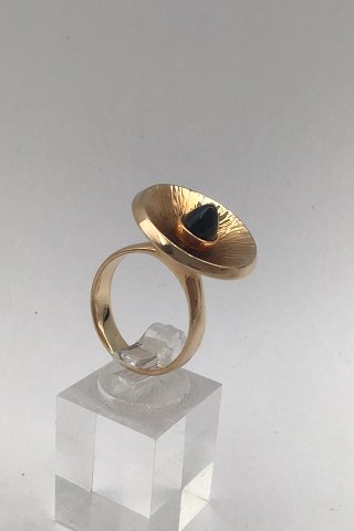 Bent Gabrielsen 14 ct Gold Ring (Saphire)