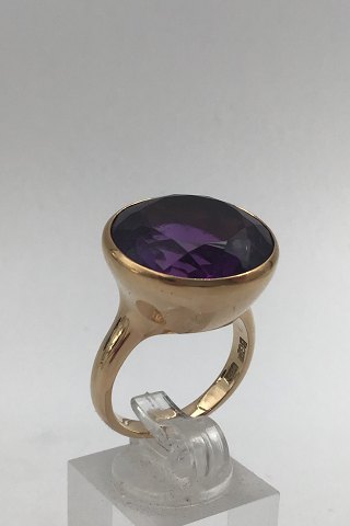 Bent Gabrielsen 14 ct Gold Ring (Amethyst)