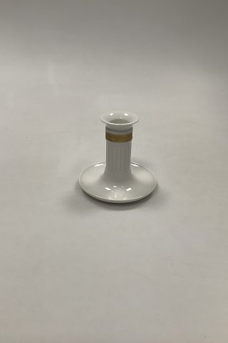 Royal Copenhagen Candleholder in white and gold