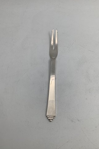 Georg Jensen Sterling Silver Pyramid Cold Cuts Fork No 144B