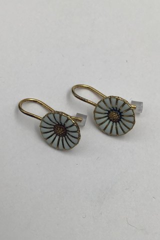 Georg Jensen Gilt Sterling Silver Ear Rings