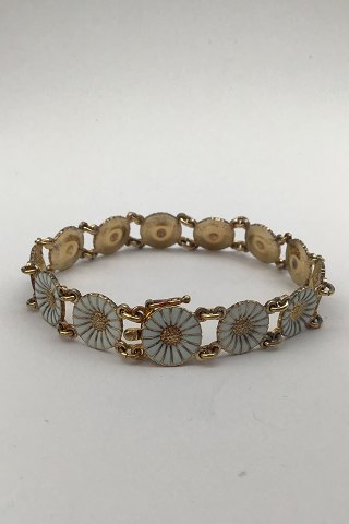 Georg Jensen Gilt Sterling Silver Daisy Bracelet