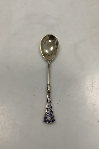 Silver Spoons with enamel ormamentation and gilding