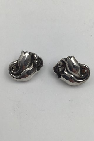 Georg Jensen Sterling Silver Earrings (Clips) No. 100 (1930-1945)